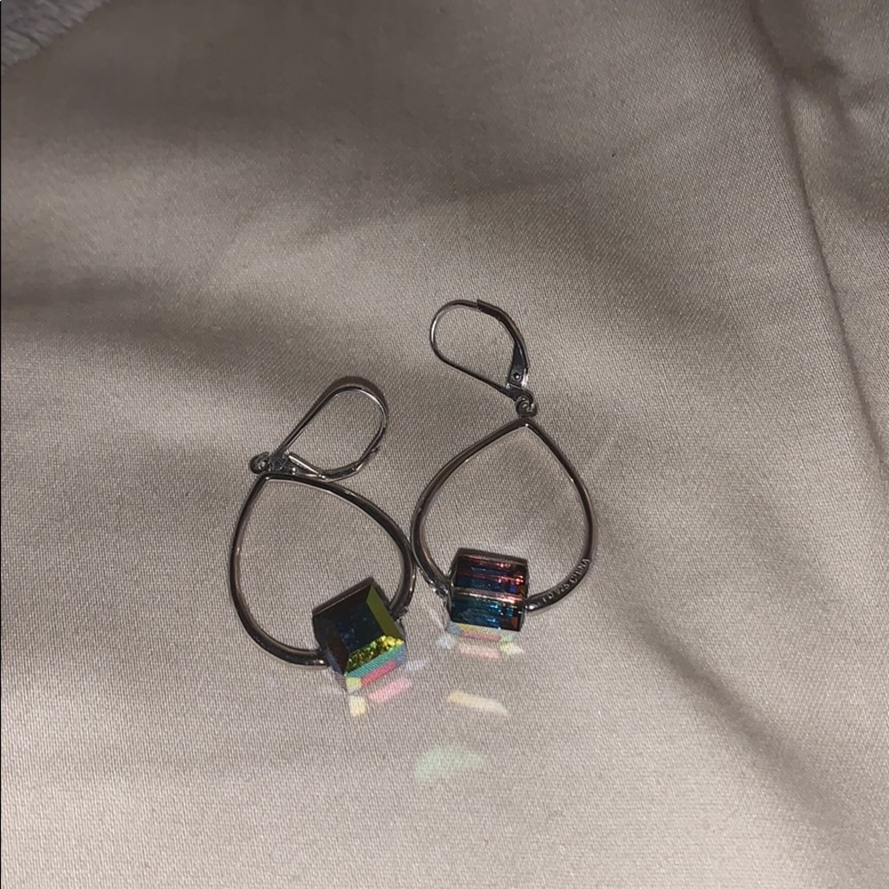 Multi color dangling earrings